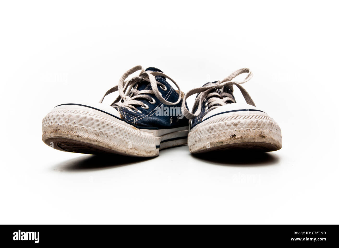 Converse Chuck Taylor One Star sneakers on white background Stock Photo ...