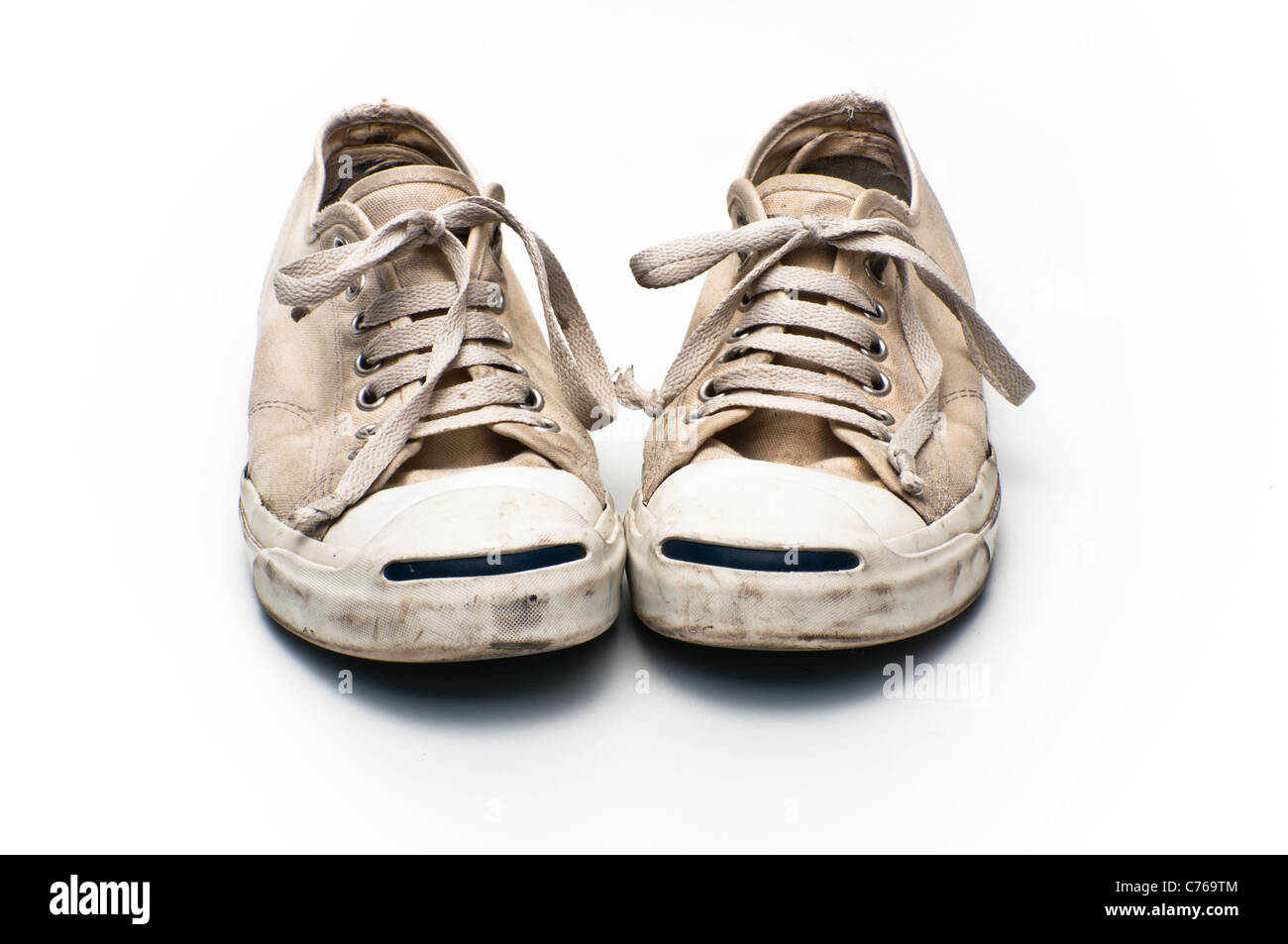 Converse Jack Purcell tennis shoes on a white background Stock Photo - Alamy