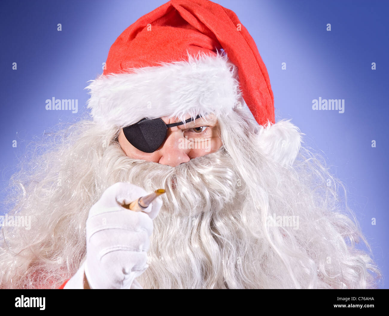 Bad Santa Claus Stock Photo