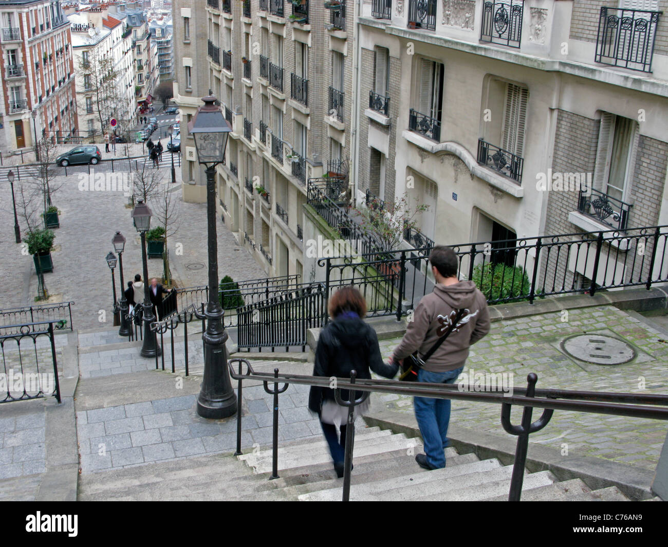 Steps in Montmartre, Paris, France Stock Photo Alamy