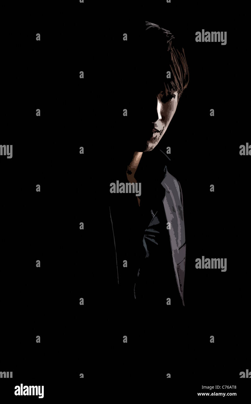 A studio portrait of a young man Stock Photo - Alamy