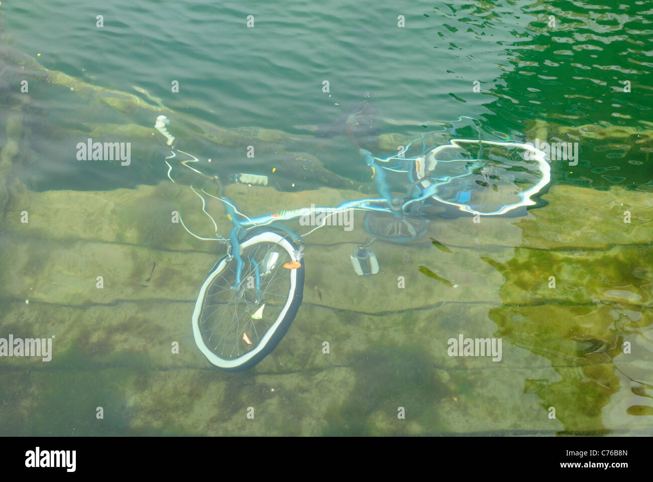 Underwater Rusted Bicycle Rims Vandalised Bike High Resolution Stock Photography and Images - Alamy