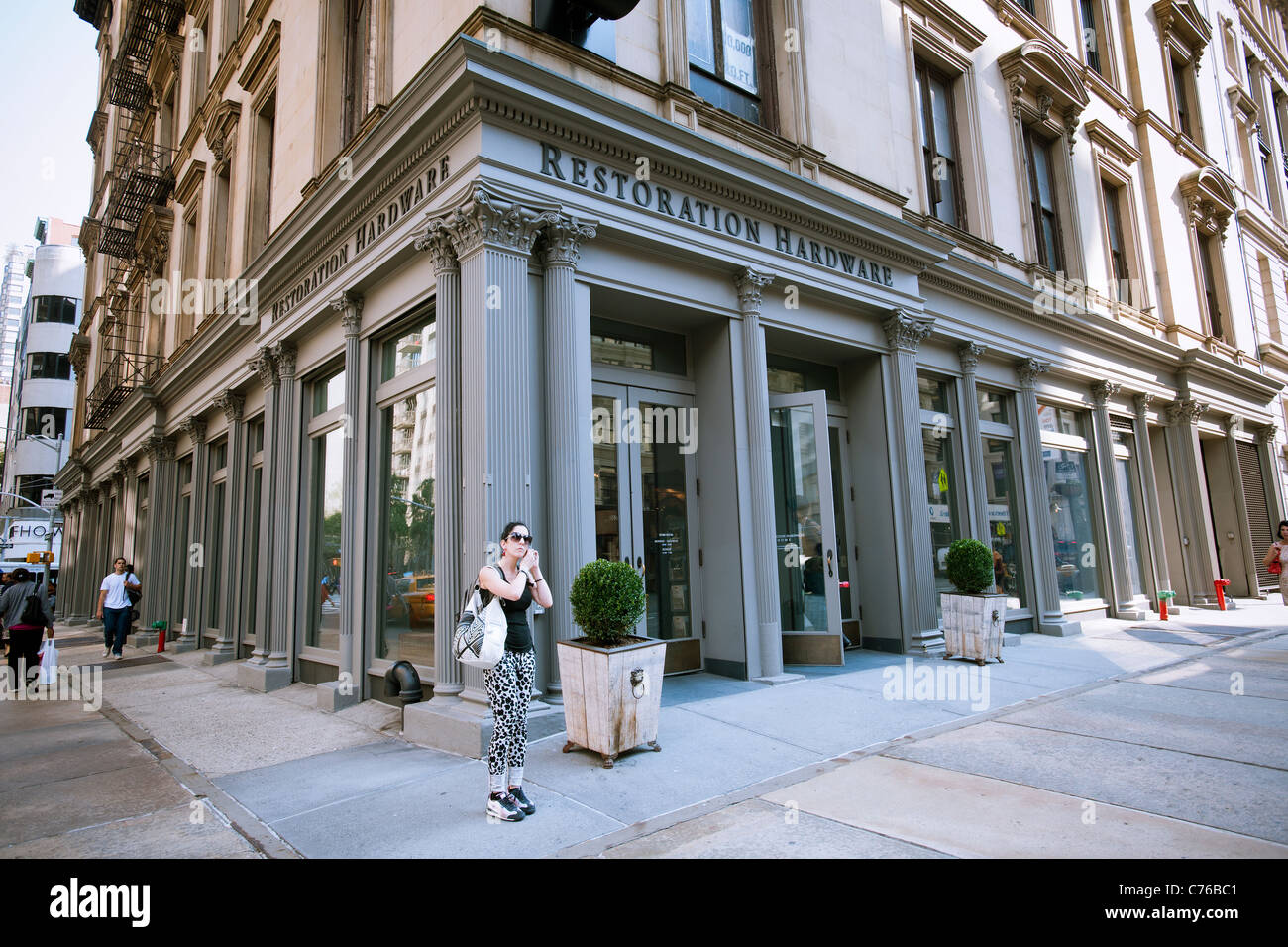 A Restoration Hardware home furnishings store is seen in the Flatiron