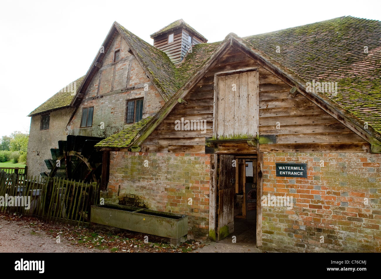Mapledurham water mill entrance. The only working flour mill by the