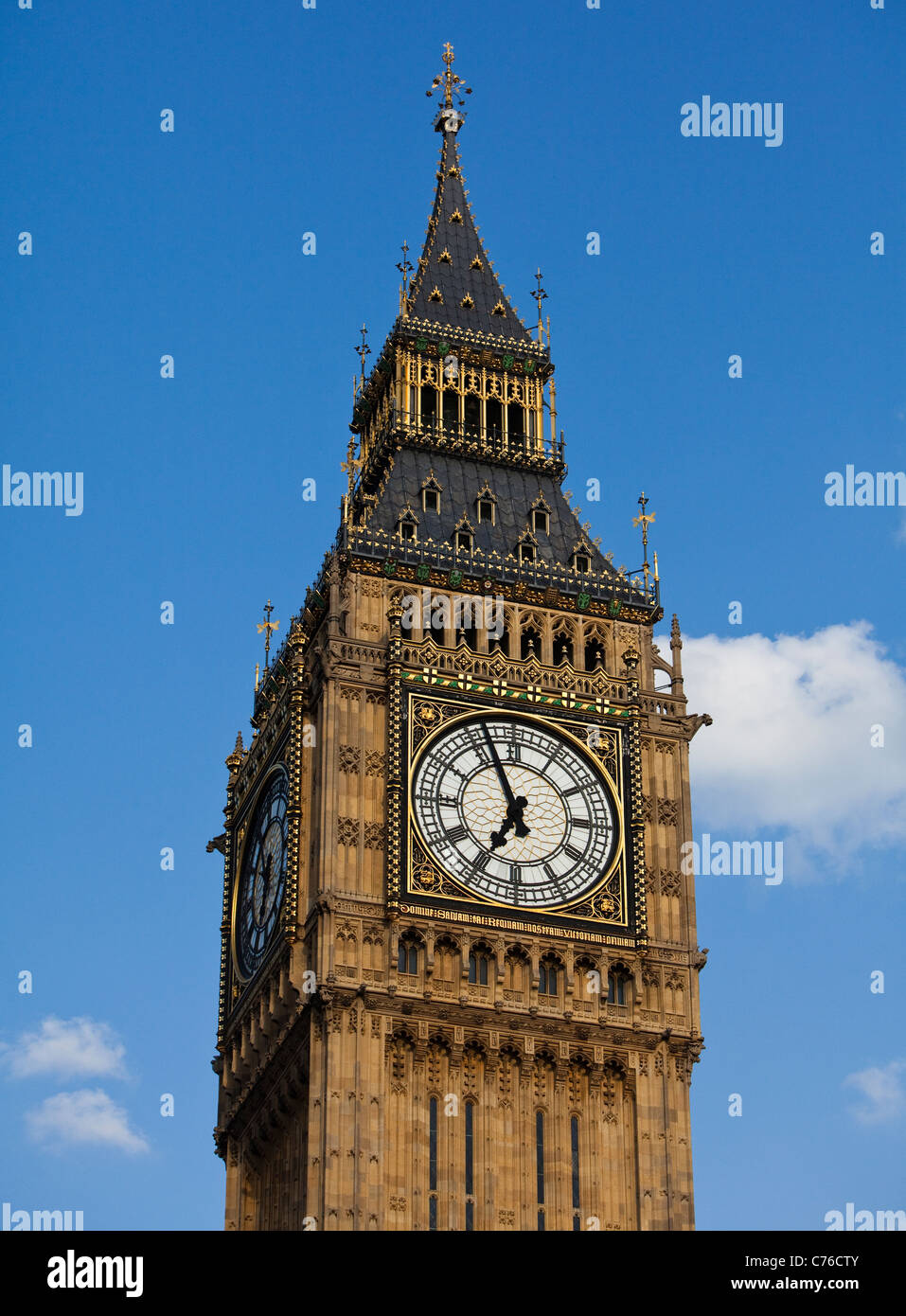 UK, London, Big Ben against sky Stock Photo
