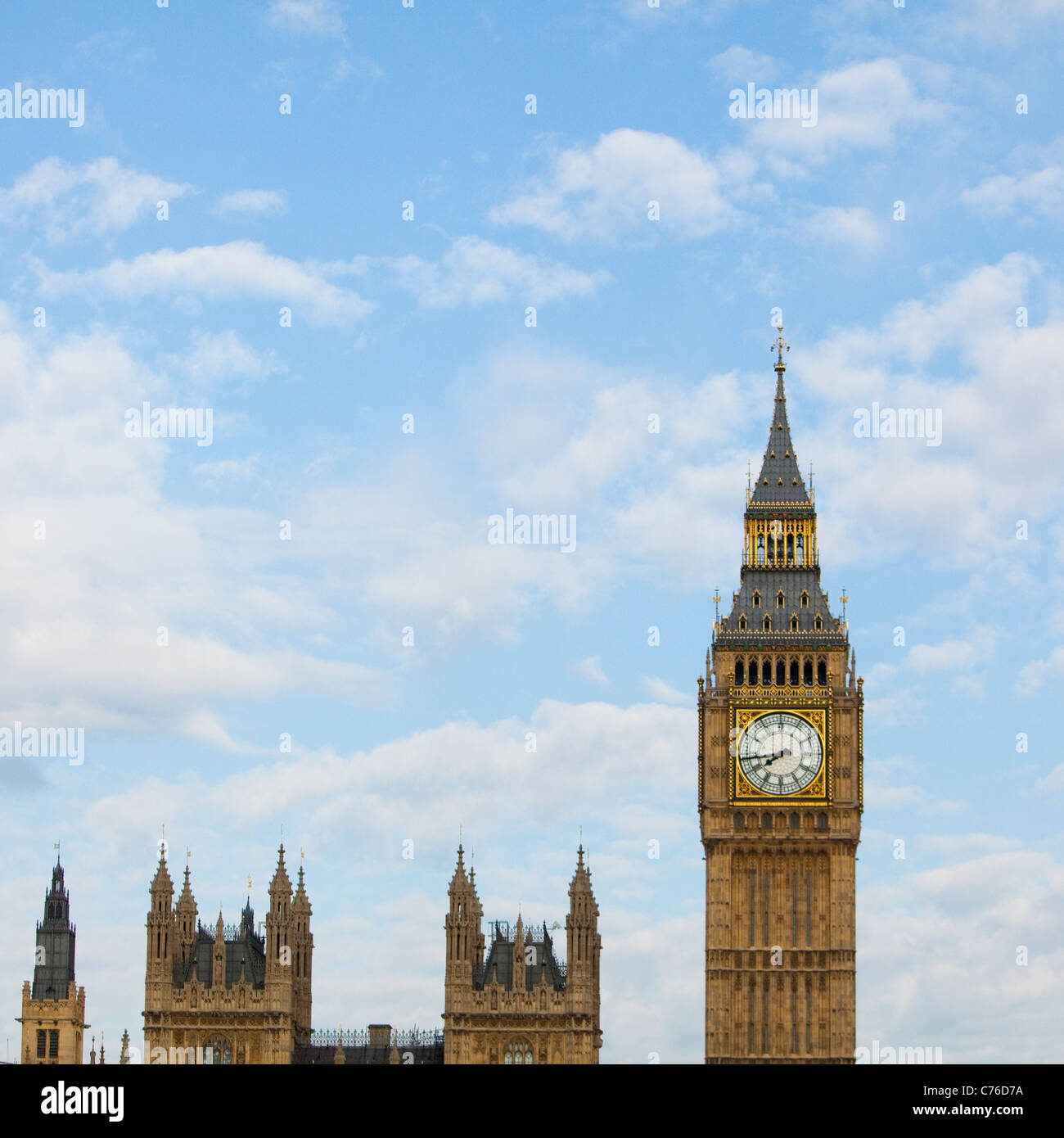 UK, London, Big Ben against sky Stock Photo