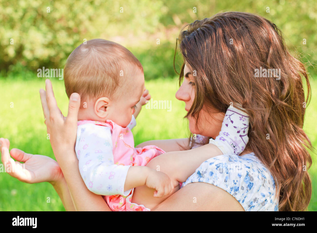 Happy mother with child Stock Photo - Alamy