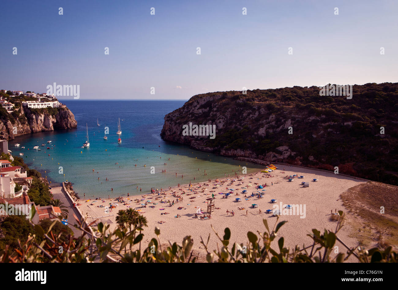 Cala'n Porter Beach, Menorca, Spain Stock Photo Alamy