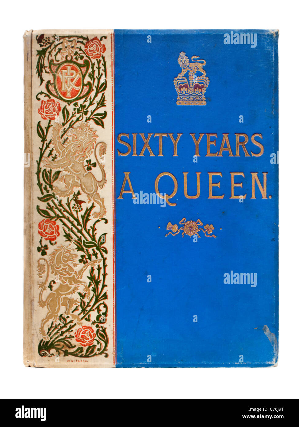 'Victoria, Sixty Years a Queen' by Sir Herbert Maxwell, published in 1897 for Queen Victoria's Diamond Jubilee Stock Photo
