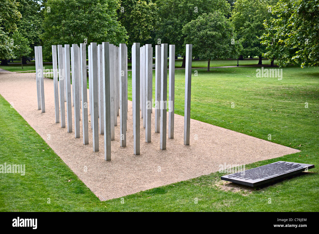 0707 London Bombings Memorial, Hyde Park, London, England, UK Stock Photo