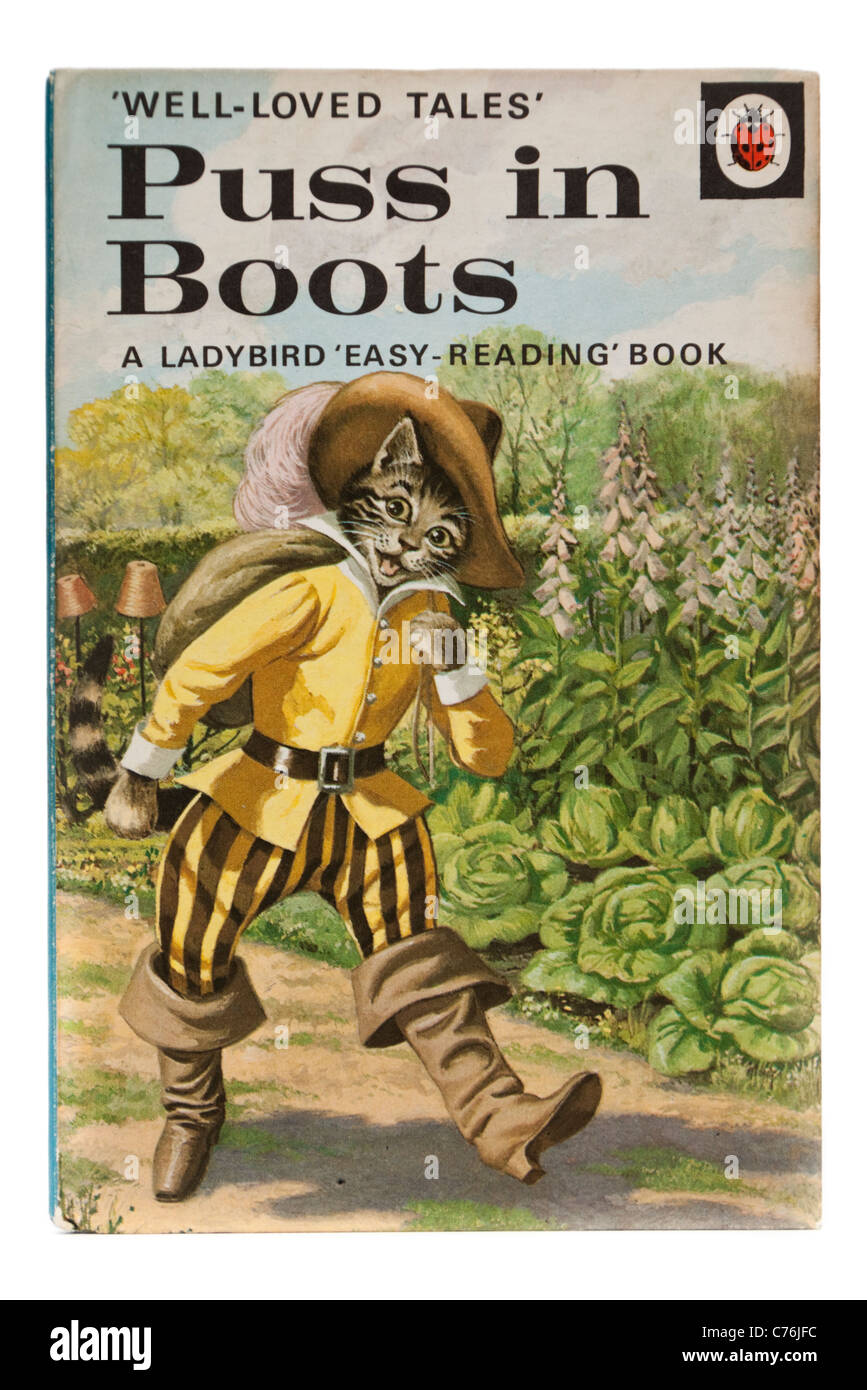 Vintage 1960's Ladybird book 'Puss in Boots', from the 'Well-Loved Tales' series Stock Photo