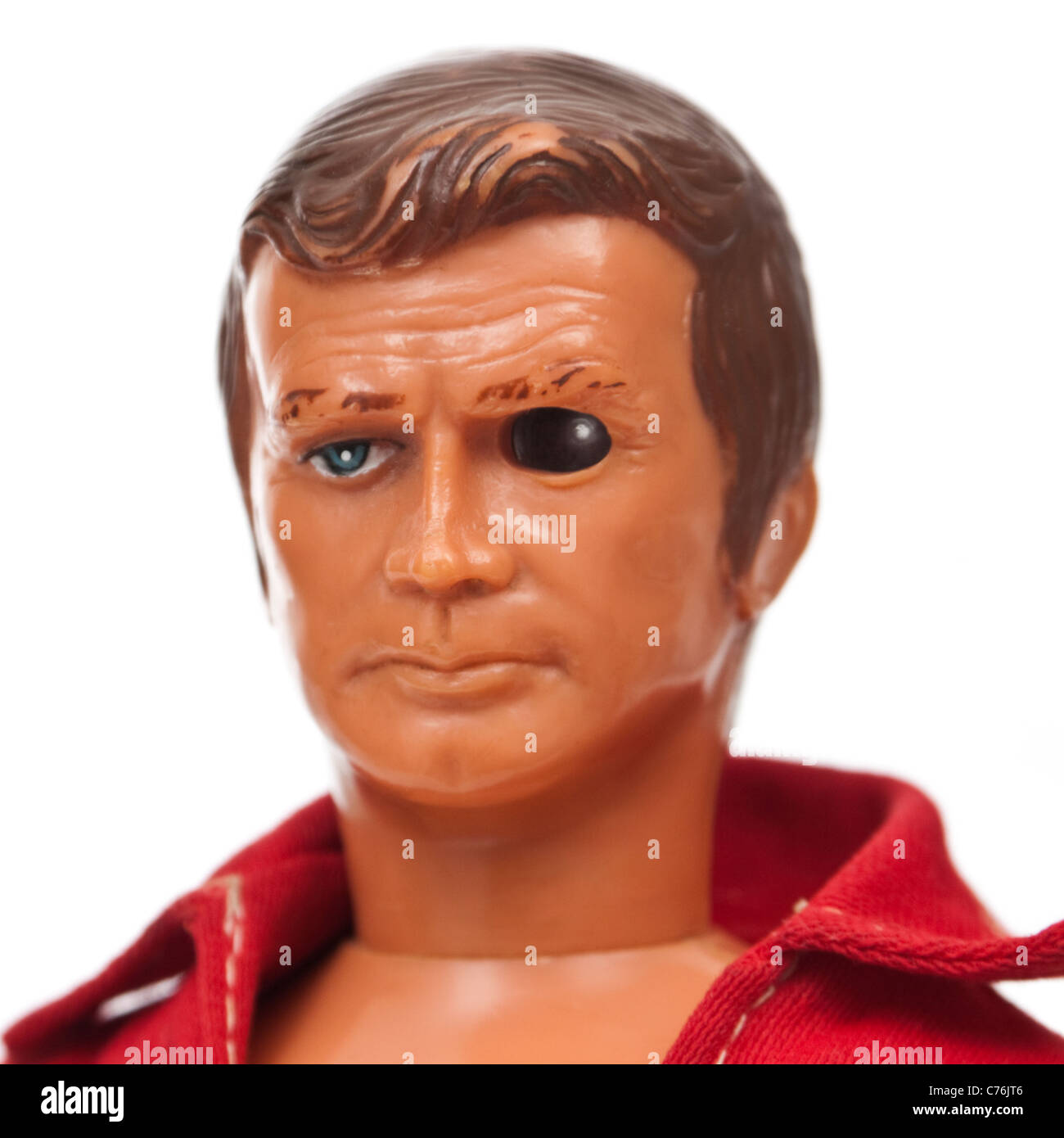 Steve Austin, the Six Million Dollar Man with bionic arm and eye (Kenner Products, 1975) Stock Photo