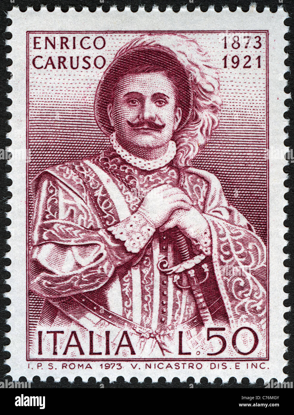 Issue of the Italian post office for the centenary of the birth of