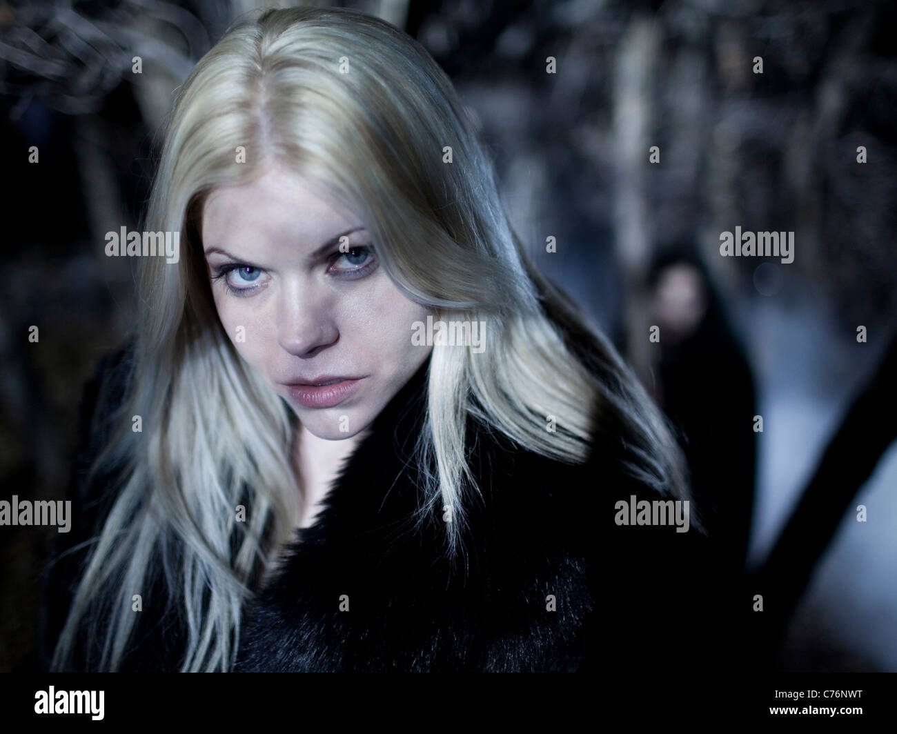 Female Vampire Hunter Stock Photo - Alamy