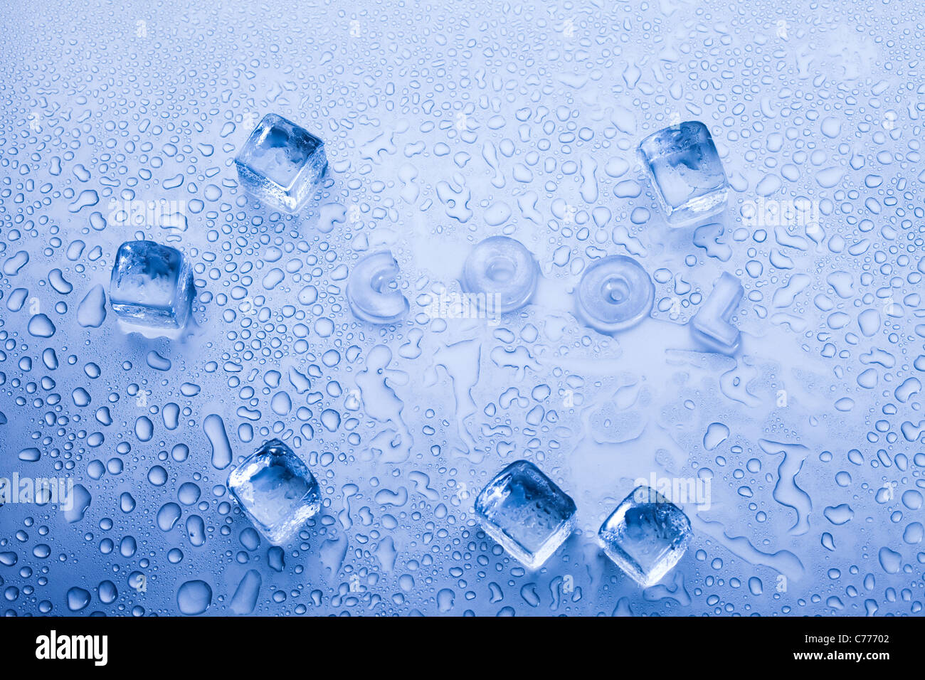 Ice cubes & aqua Stock Photo - Alamy