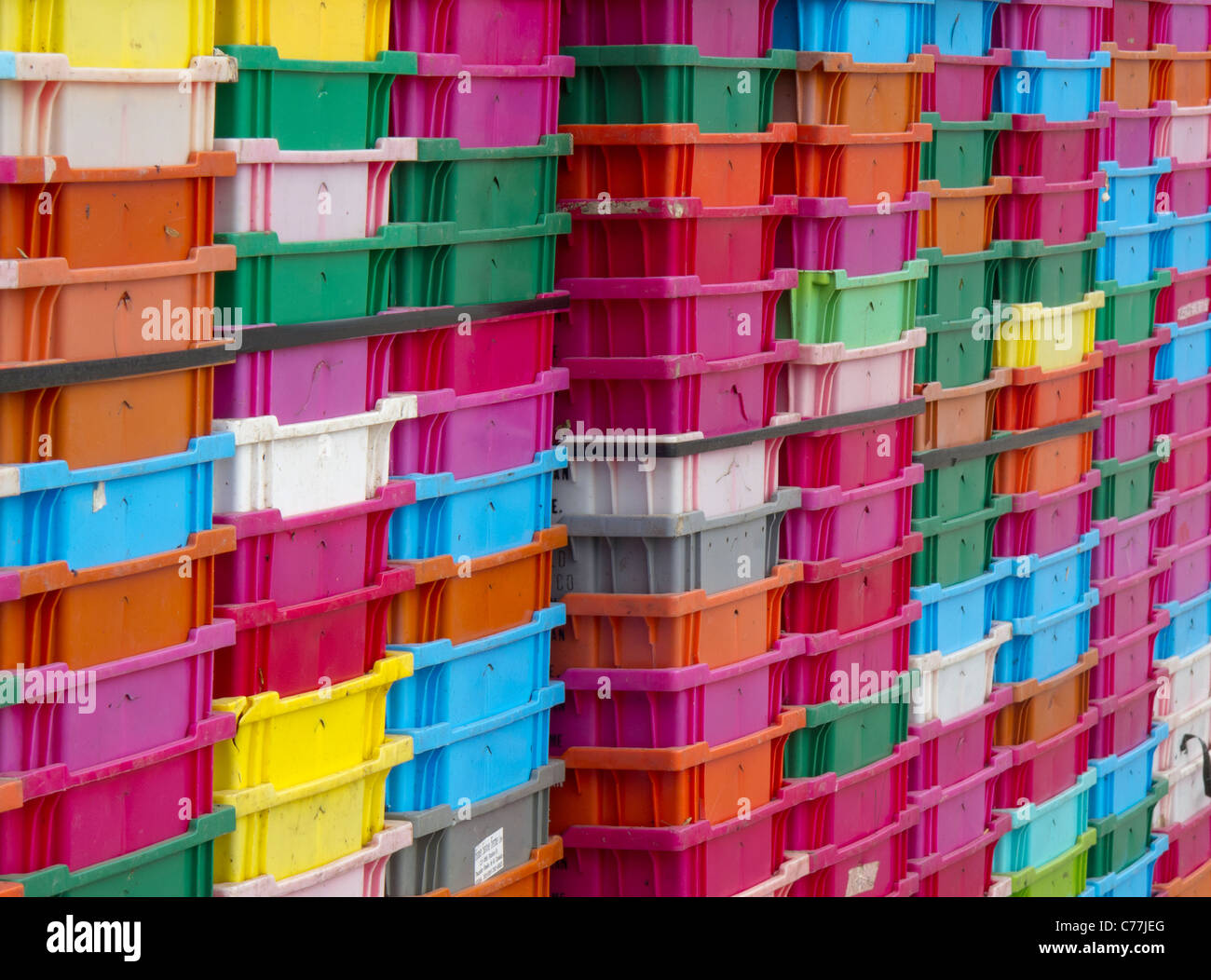 colorful blueberry picking plastic containers Stock Photo Alamy