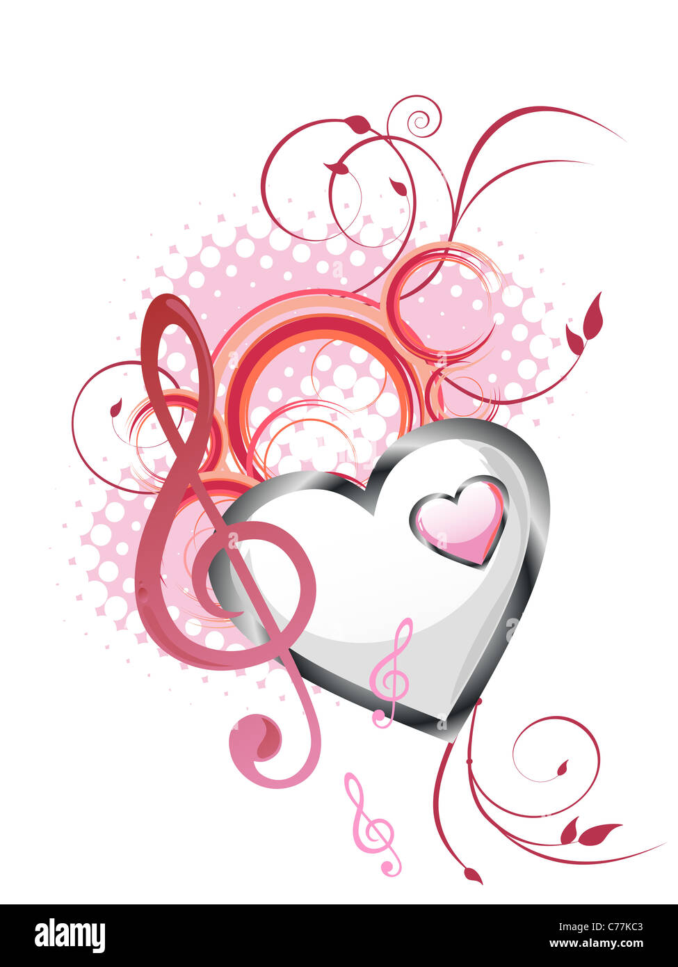 Vibrant music design Cut Out Stock Images Pictures Alamy