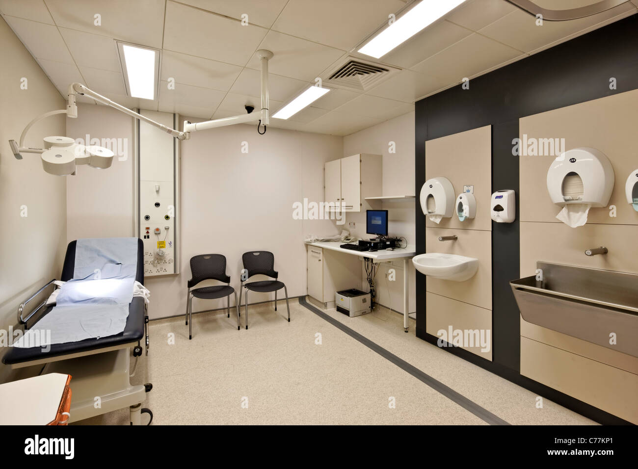 Chelsea and Westminster Hospital - Lower Ground Floor Outpatients Department. Stock Photo
