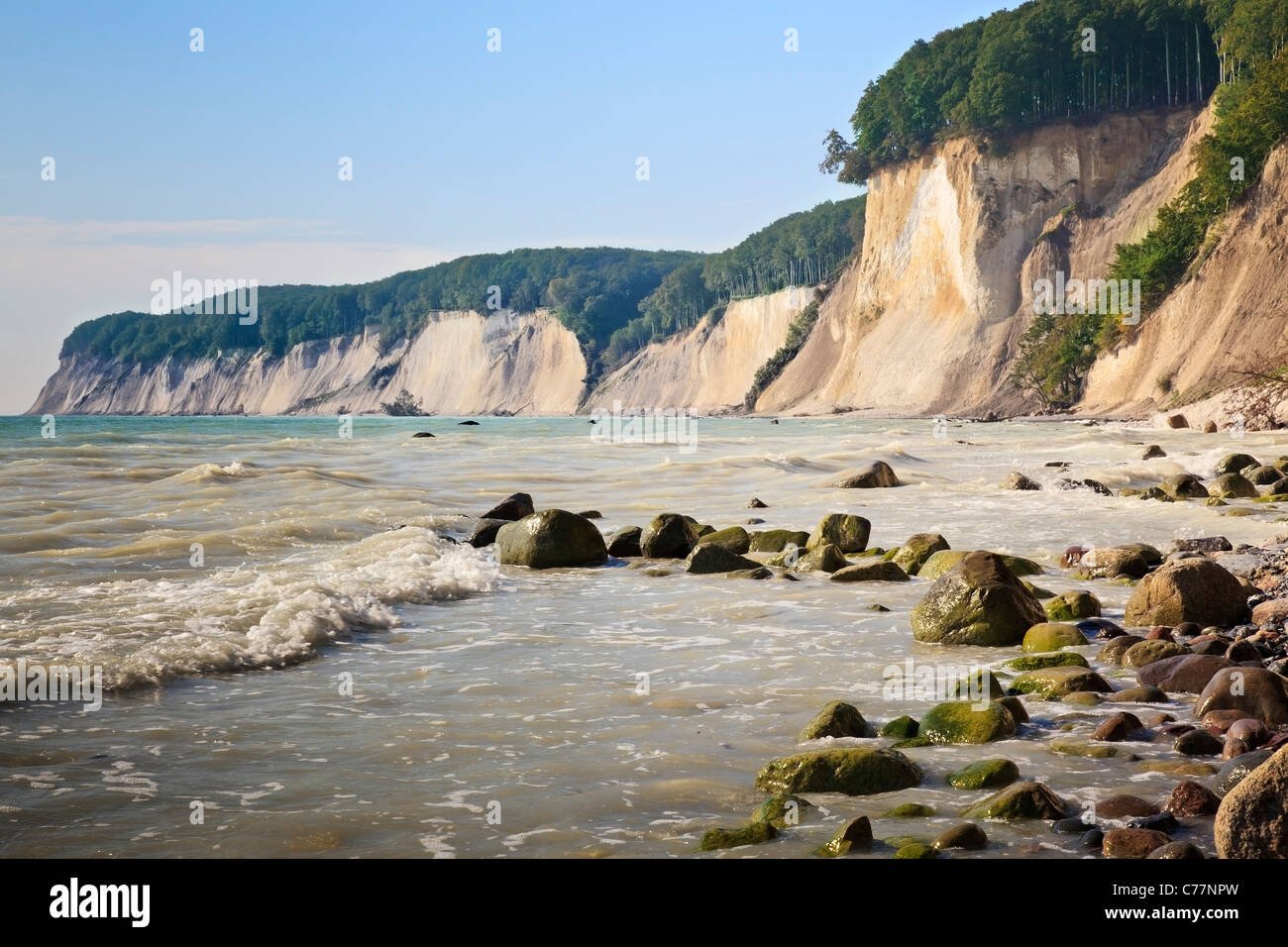 Chalk Cliffs, Jasmund National Park, Ruegen, Mecklenburg Vorpommern, Germany Stock Photo