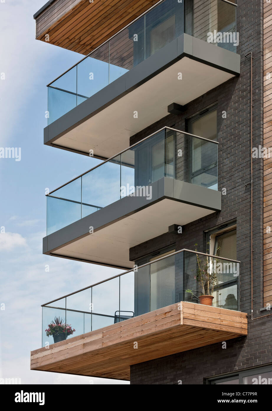 City Peninsula apartments in Greenwich, London. Stock Photo