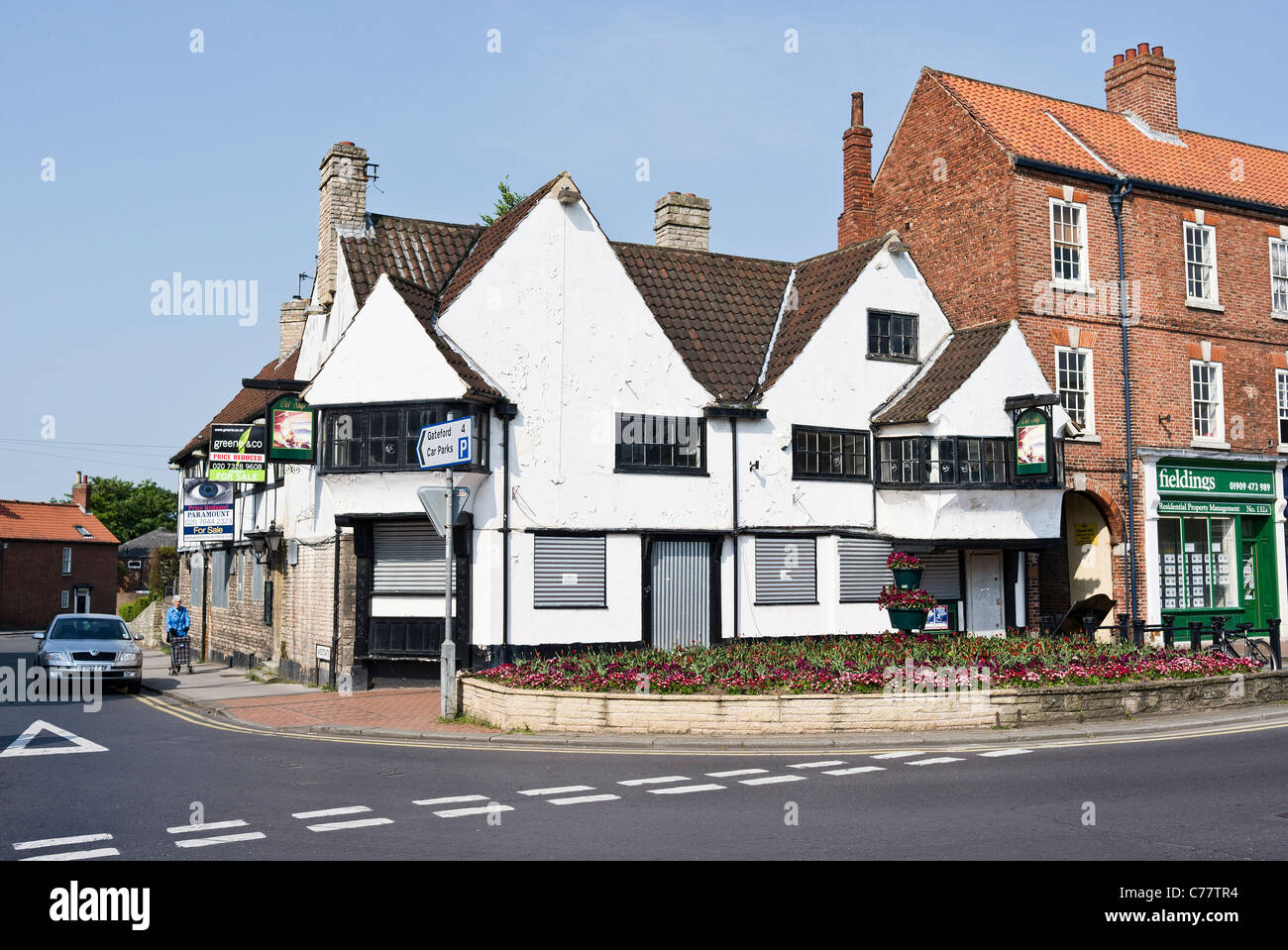 The "Old Ship" Inn located in prominent corner in Worksop for sale in