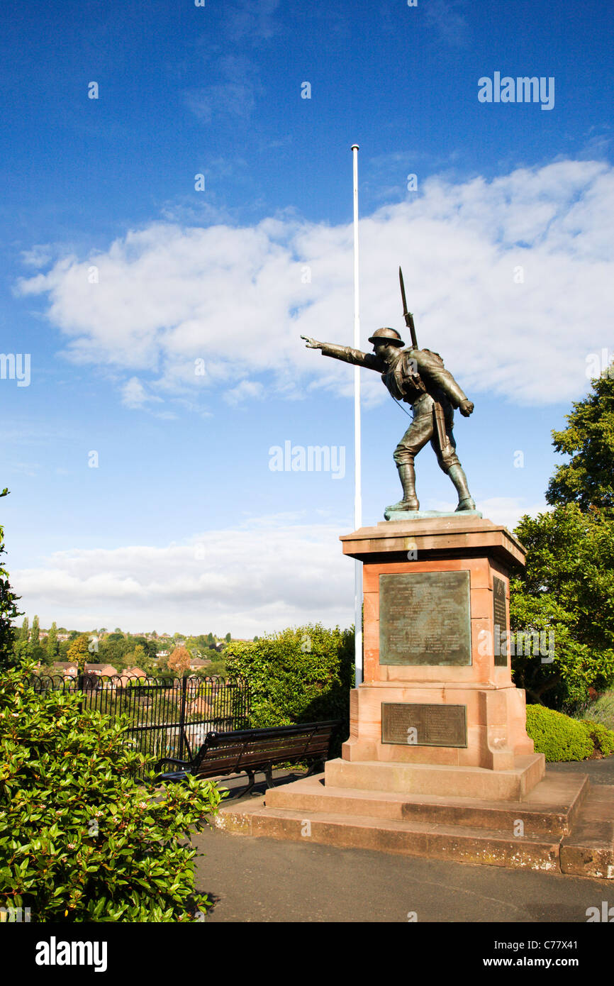 War Memorial In The Castle Grounds Bridgnorth Shropshire England Stock 
