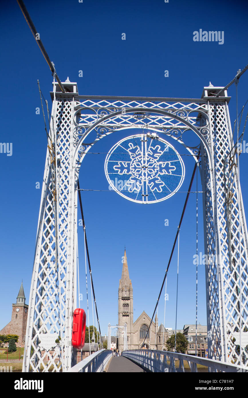 Scotland, Highlands, Inverness, Greig Street Footbridge Stock Photo Alamy