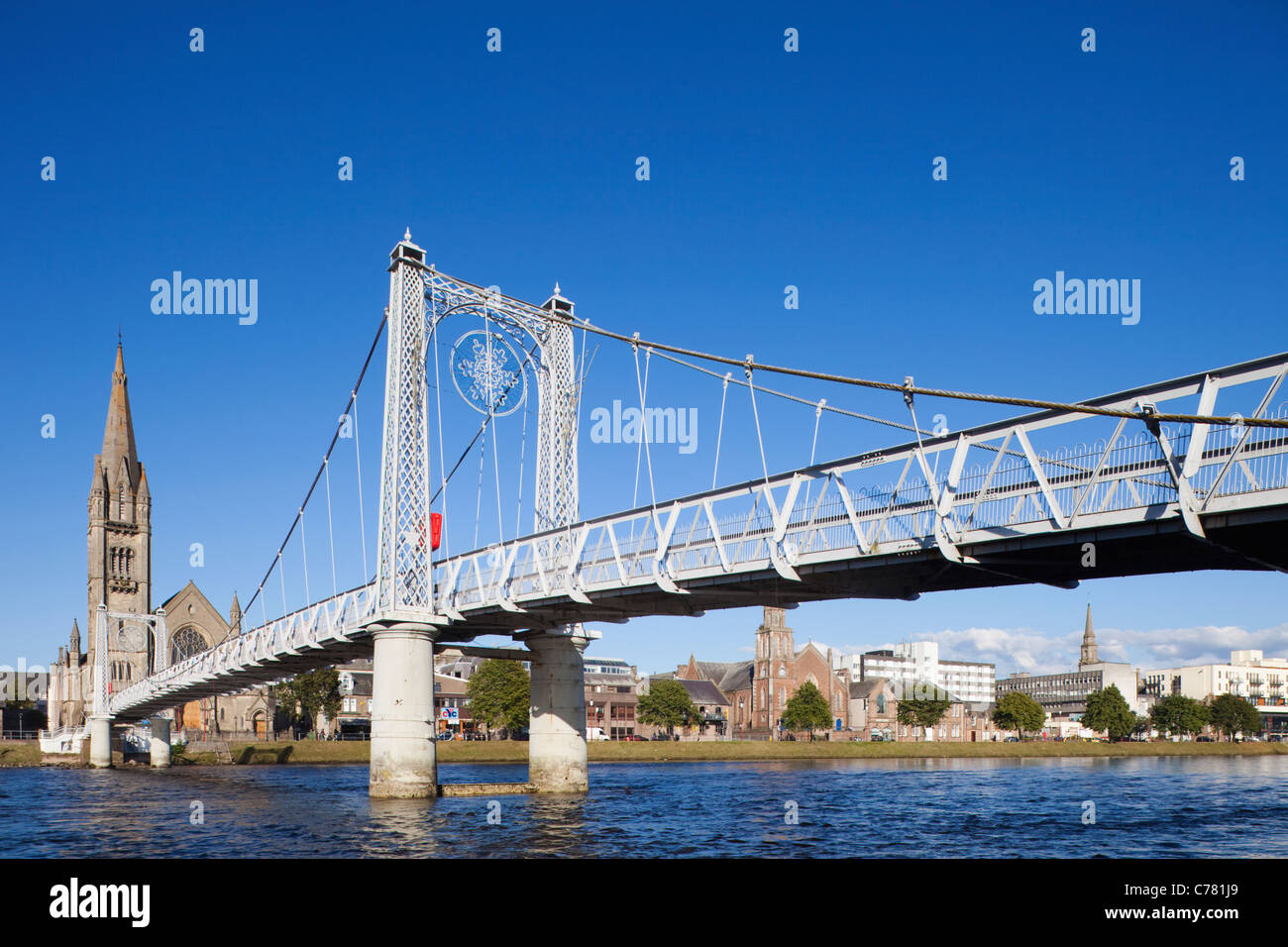 Scotland, Highlands, Inverness, Greig Street Footbridge Stock Photo Alamy