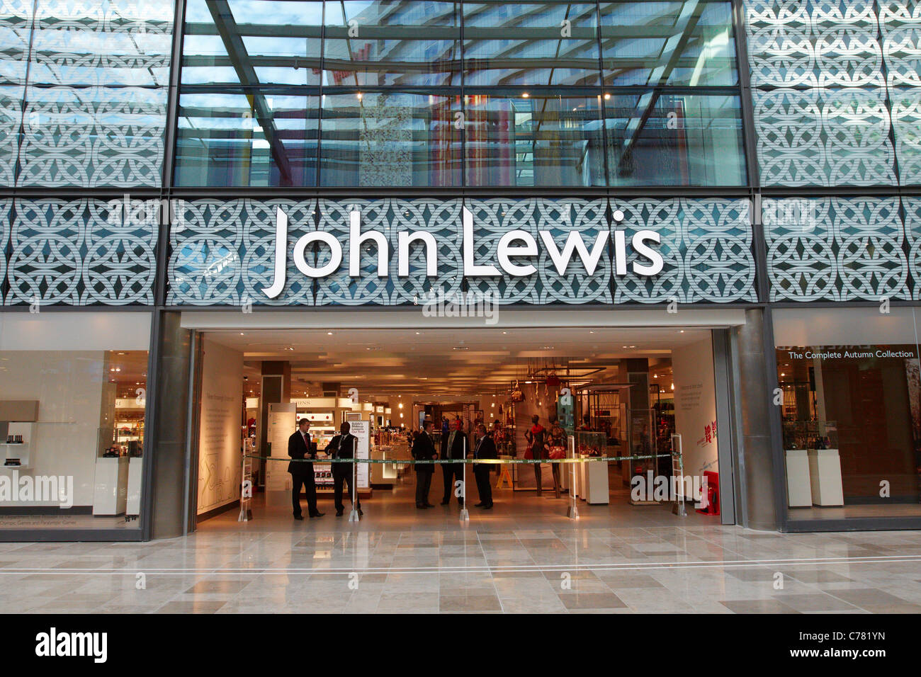 General view of the John Lewis department store at Westfield Stratford City shopping centre on its opening day Stock Photo