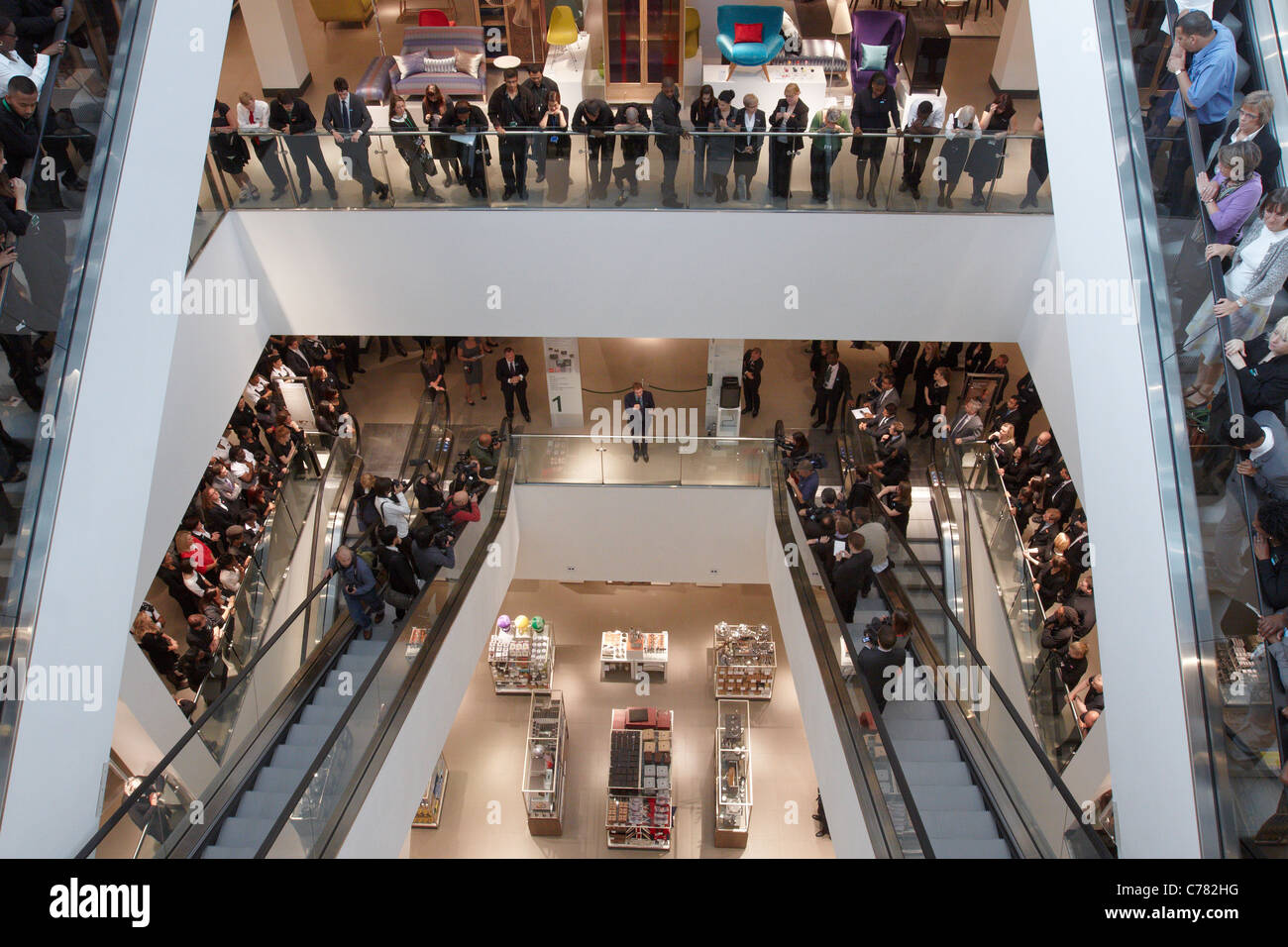 The manager of John Lewis at Westfield Stratford City addresses his 750