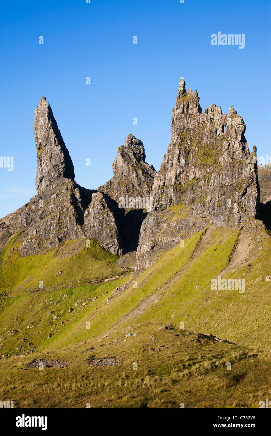 Scotland,Inner Hebrides,Isle of Skye,Old Man of Storr Mountains Stock Photo