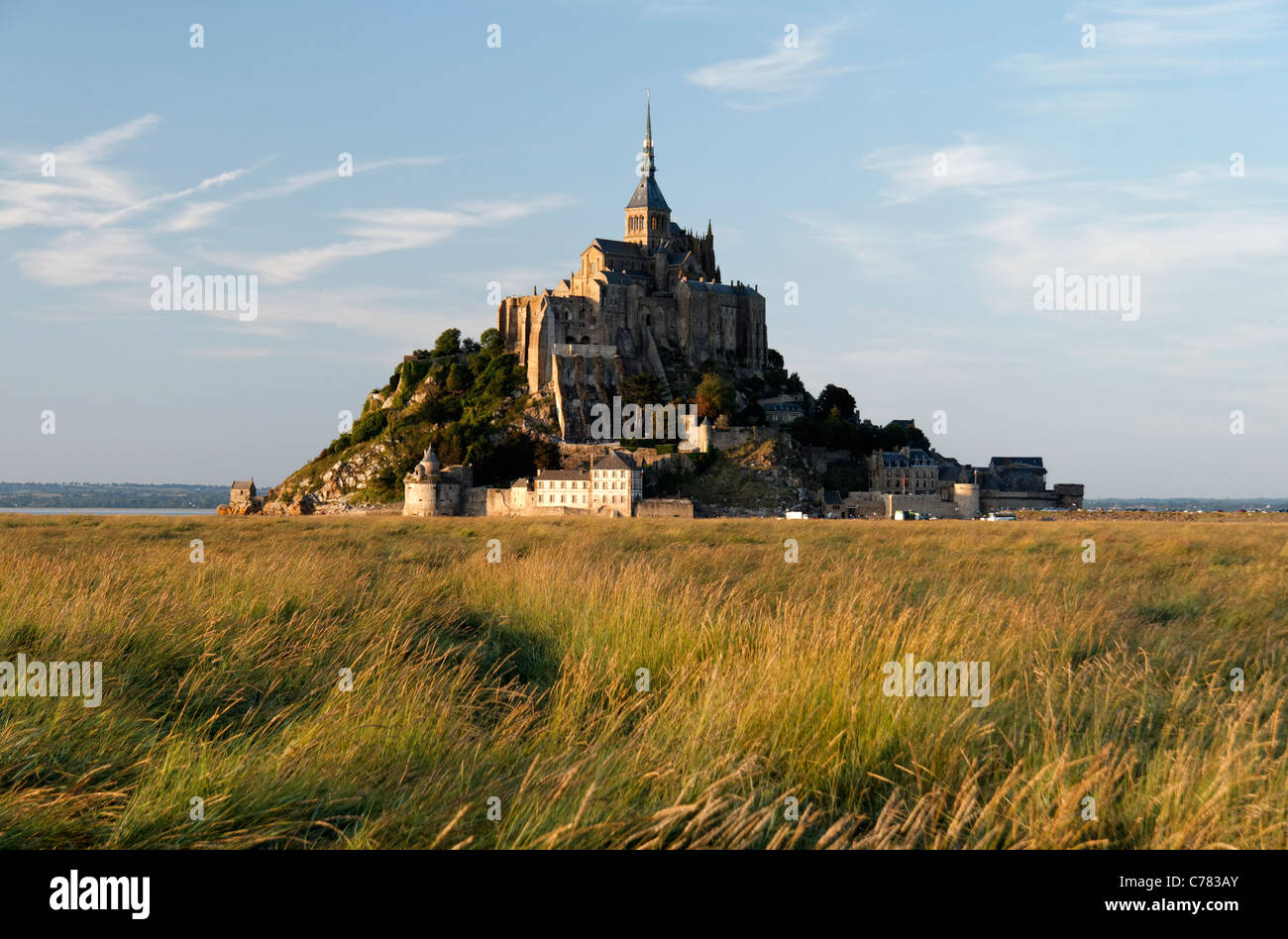 Mont Saint Michel (Manche, Normandy, France). Stock Photo