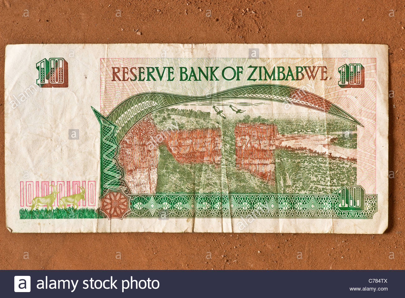 Zimbabwe Dollar Banknotes Stock Photos Zimbabwe Dollar Banknotes - 