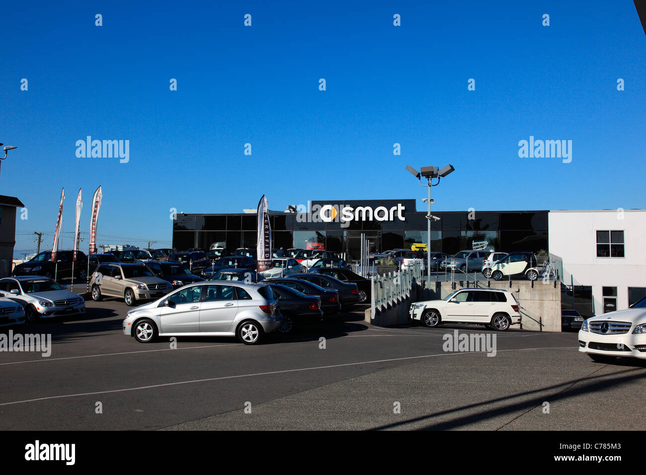 smart car lot Stock Photo Alamy