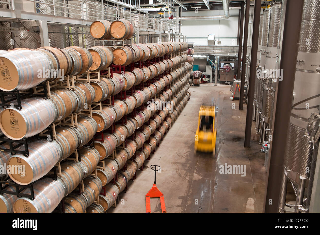 Terravant Wine Company production facility, Buellton, Santa Ynez Valley, California, United States of America Stock Photo