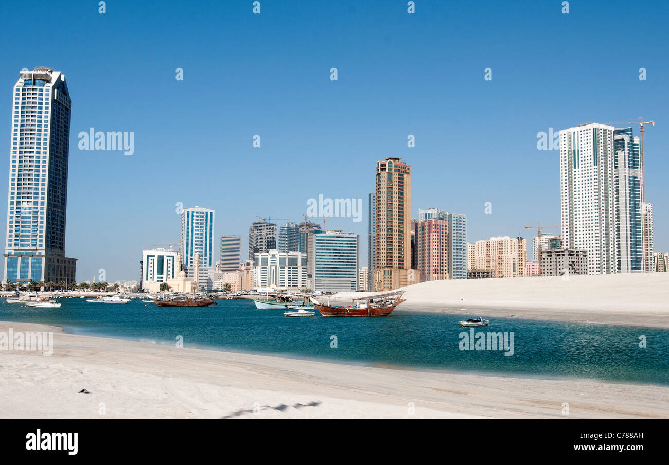 Sharjah skyline Stock Photo