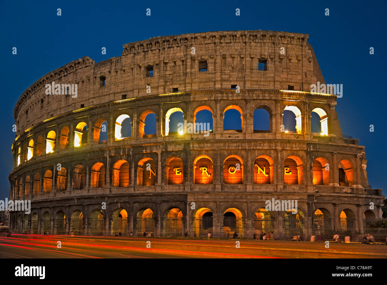 Colloseum at Night - Rome, Italy Stock Photo - Alamy