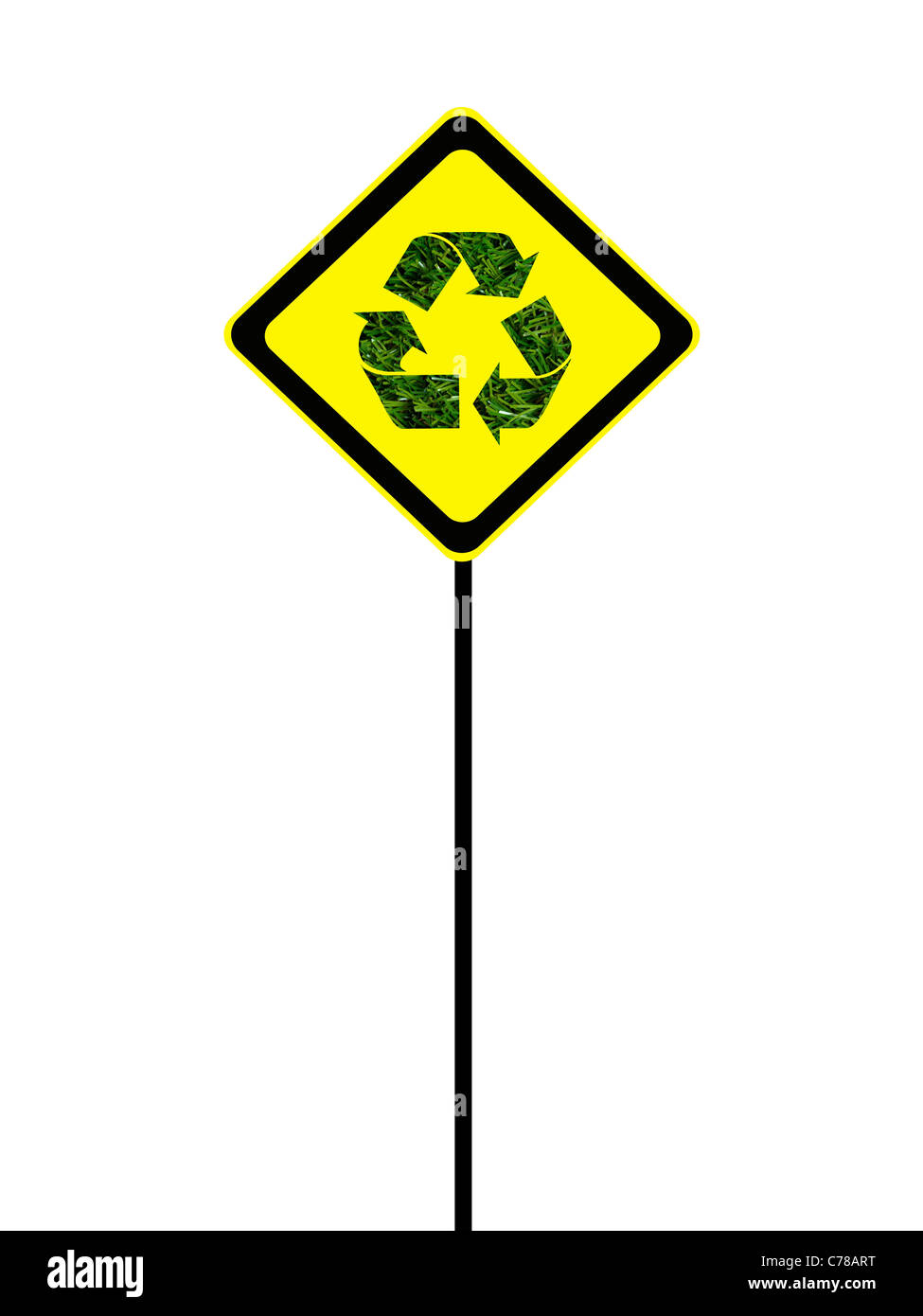 A road sign isolated against a white background Stock Photo - Alamy
