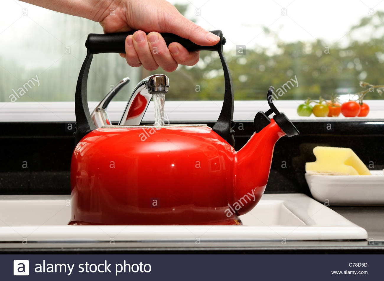 Filling Kettle With Water High Resolution Stock Photography and Images