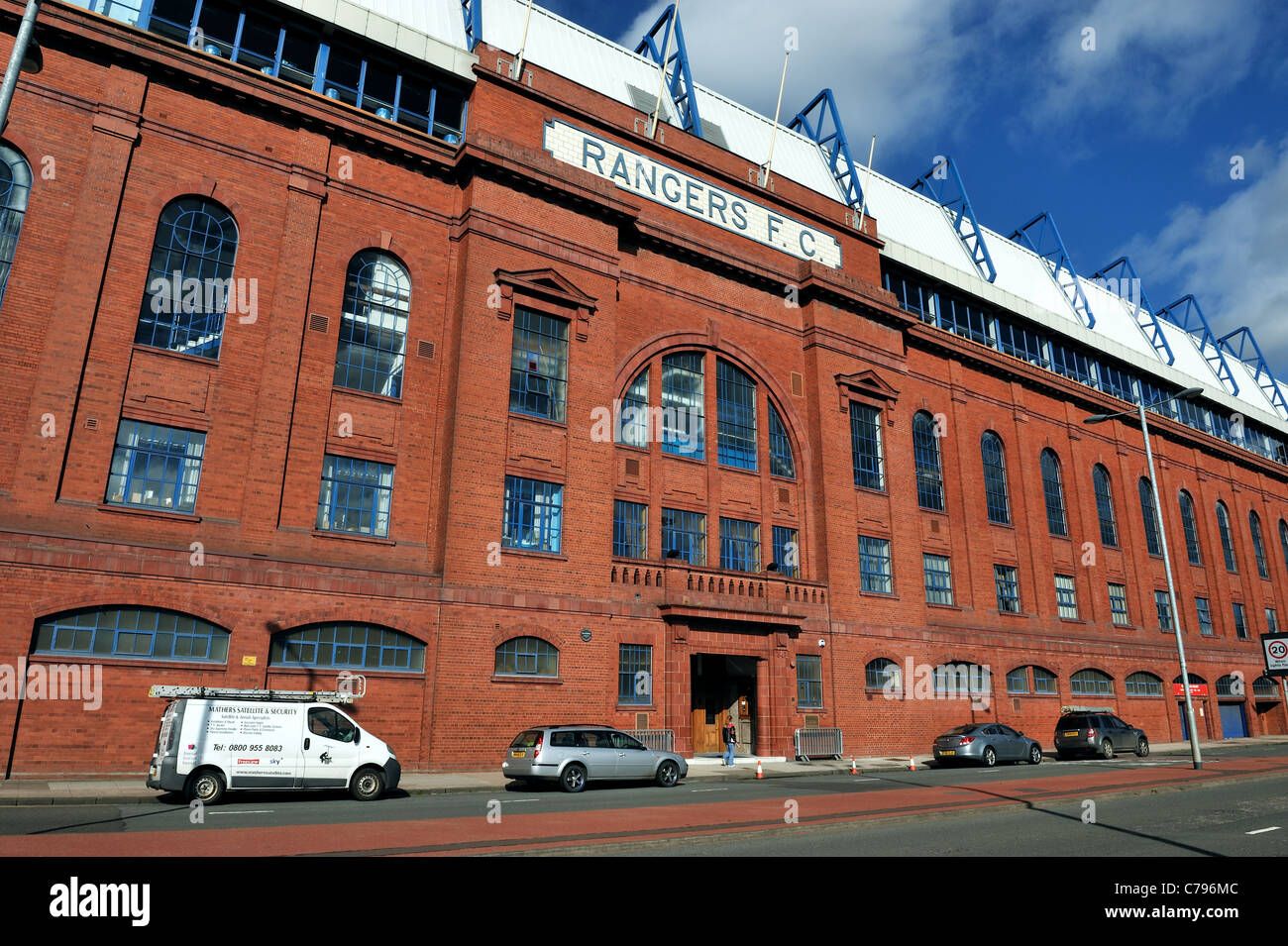 Ibrox stadium, home of Rangers Football Club Stock Photo