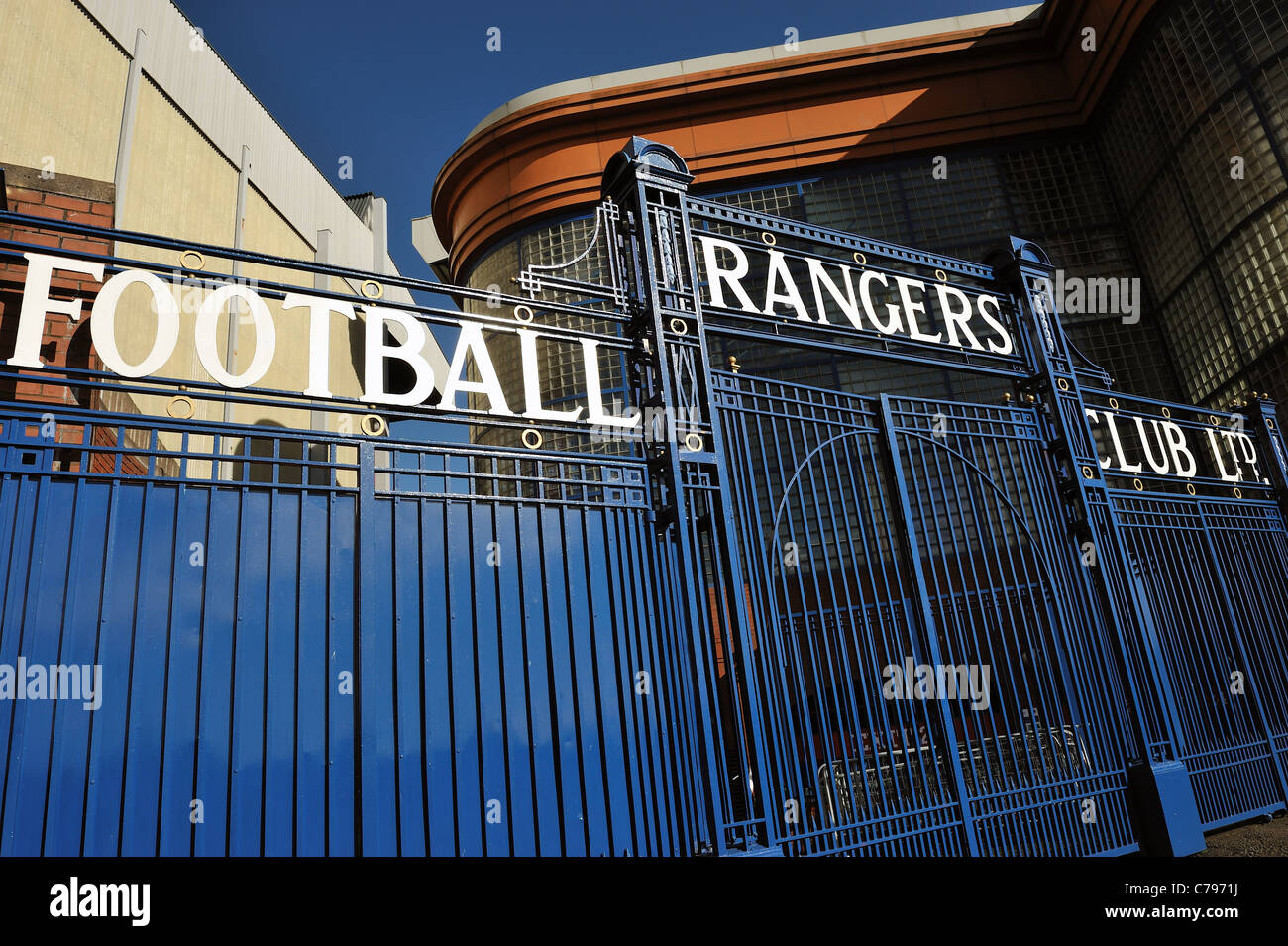 Ibrox stadium, home of Rangers Football Club Stock Photo