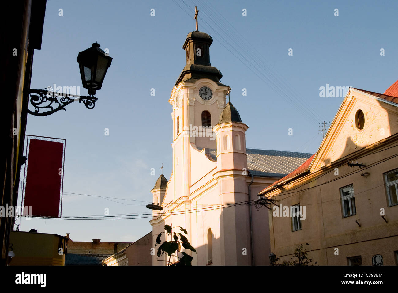 old clocks city Uzhgorod, Ukraine Stock Photo Alamy