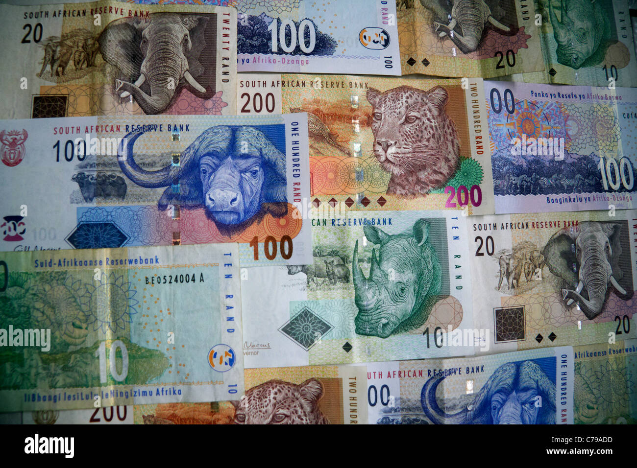 South African banknotes Stock Photo Alamy
