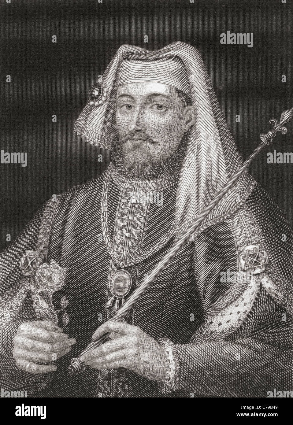 Henry IV, 1366 – 1413. King of England and Lord of Ireland. Stock Photo
