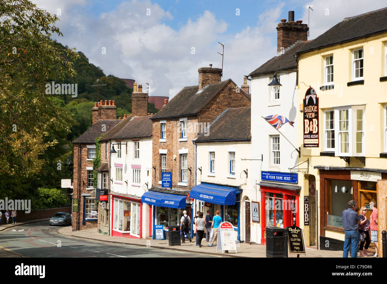 Ironbridge shropshire england uk shops hires stock photography and