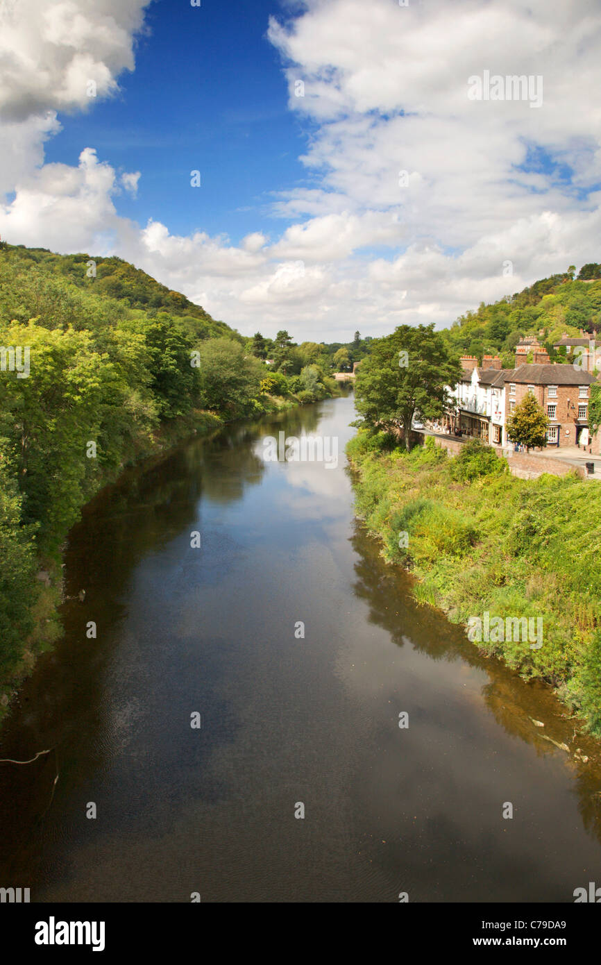 River Severn at Ironbridge Shropshire England Stock Photo