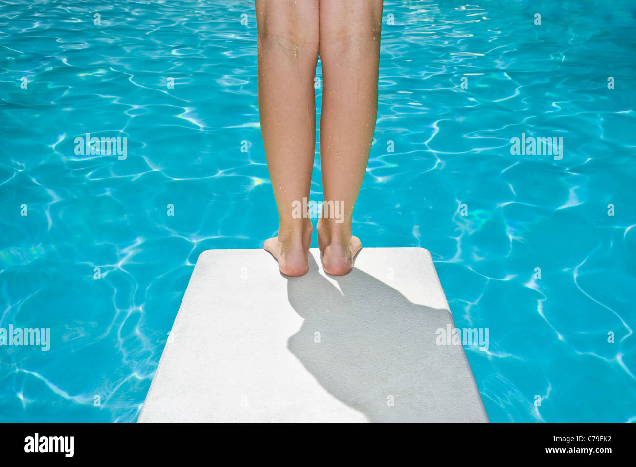 Feet On Swimming Pool Diving Board Stock Photo Alamy Feet On Swimming Pool Diving Board Stock Photo Alamy