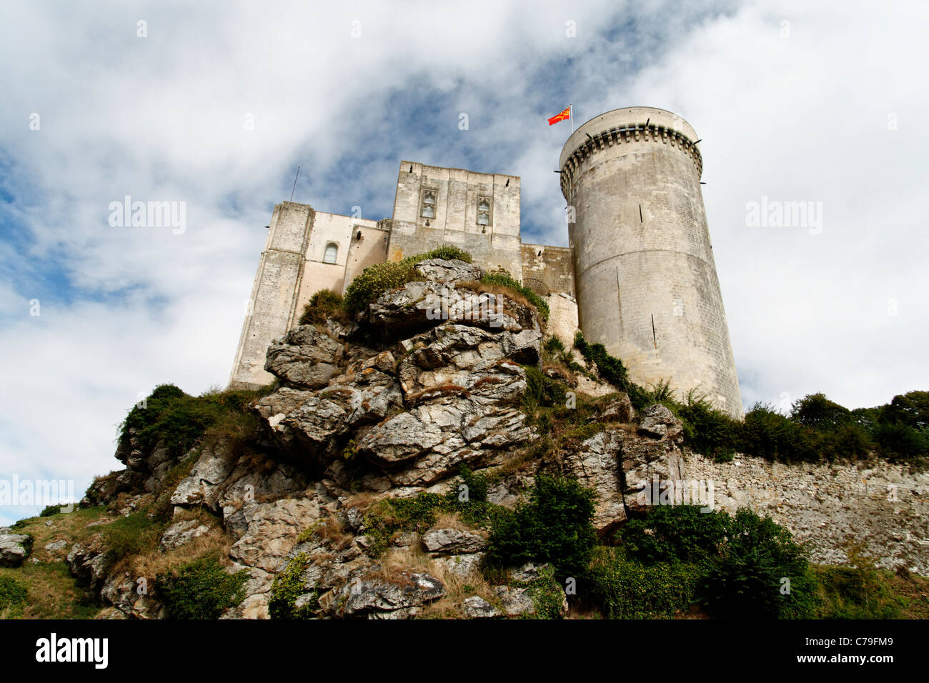 Falaise castle (Castle of Guillaume-le-Conquérant), tower, Calvados, Normandy, France. Stock Photo