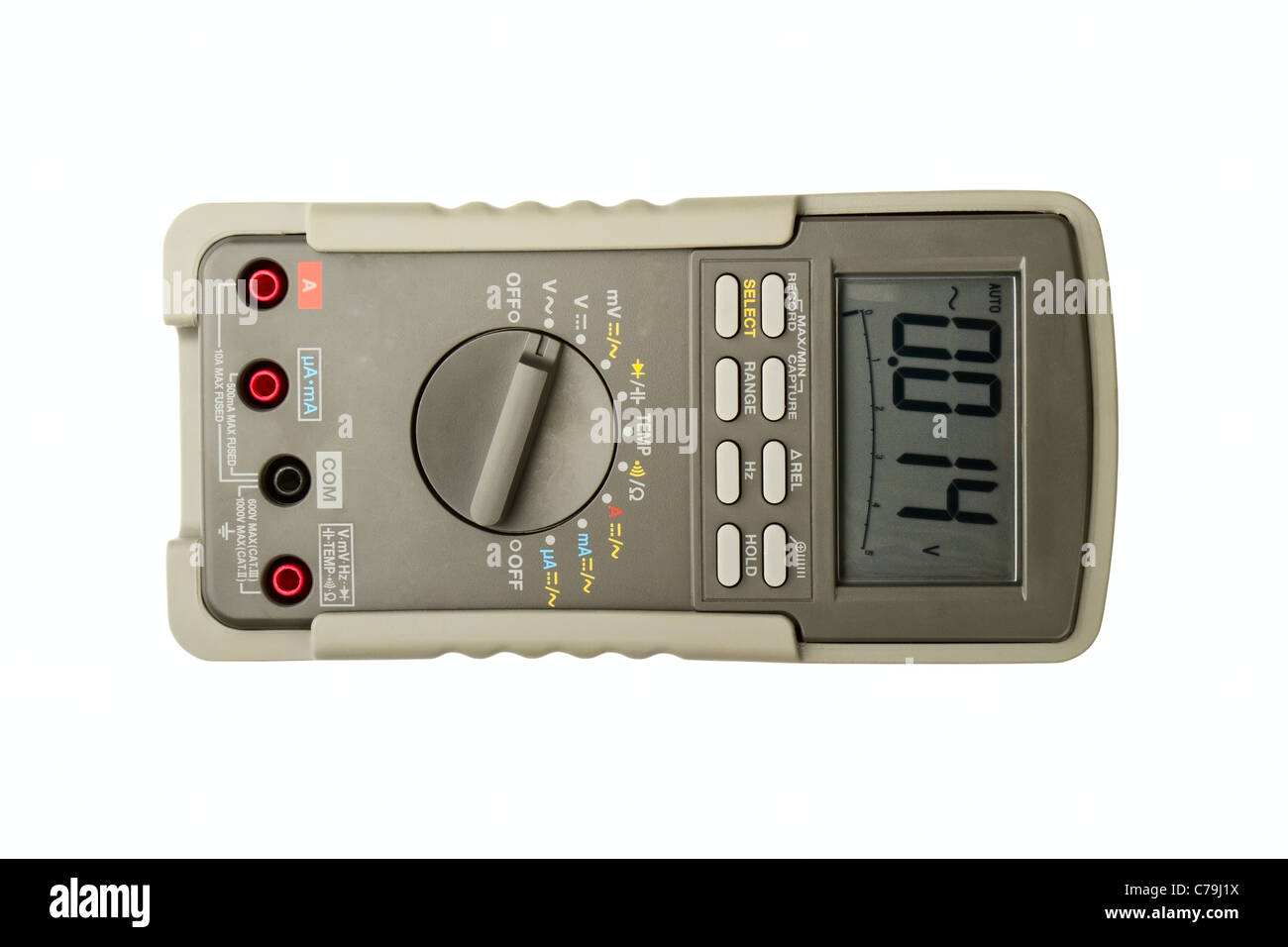 Multimeter isolated on a white background Stock Photo