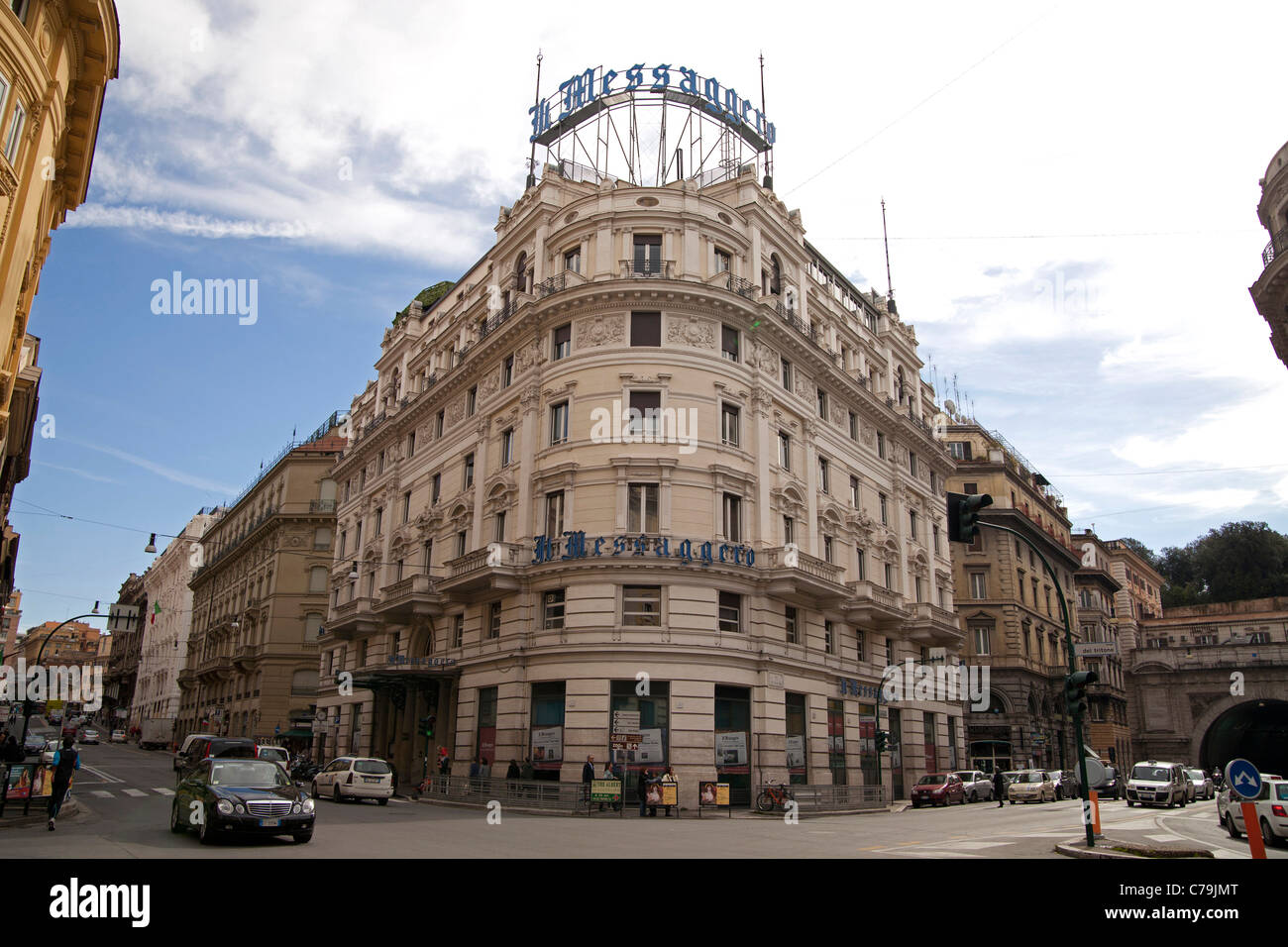 building of the newspaper Il Messagero in Rome, Italy Stock Photo